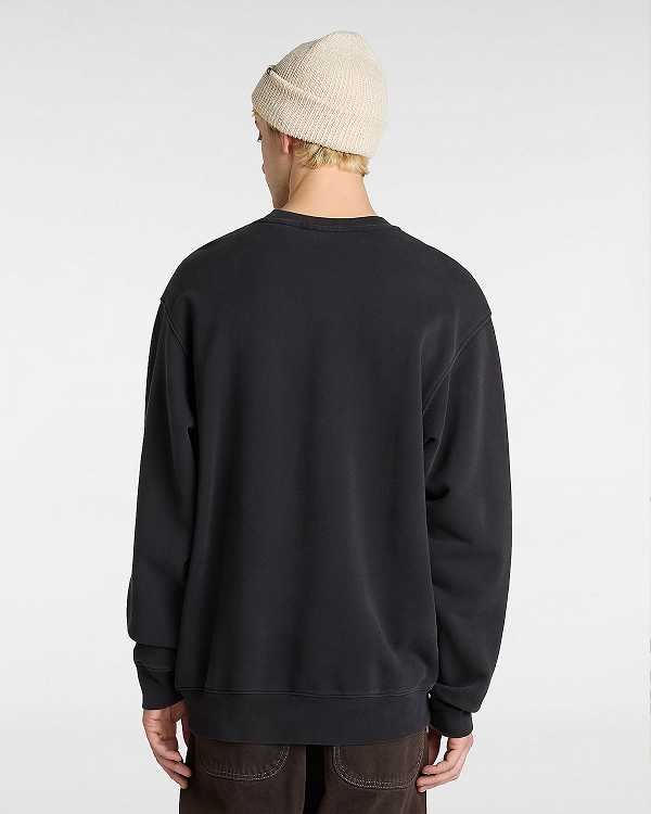 Men Vans Tell a Friend Crew Sweatshirt Black Malaysia | VN1350648