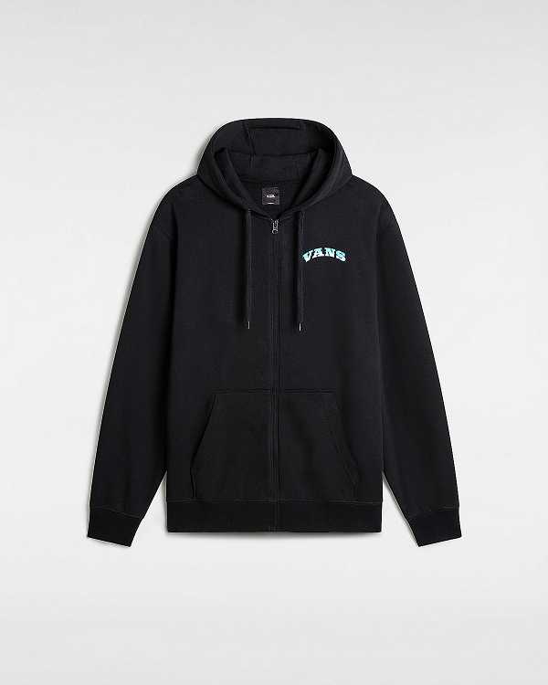 Men Vans True Waves Hoodie Black Malaysia | VN0273864