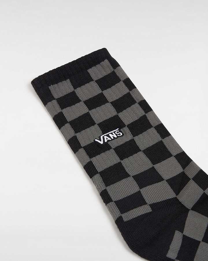 Unisex Vans Checkerboard Crew (1 Pair) Socks Grey Malaysia | VN9786153