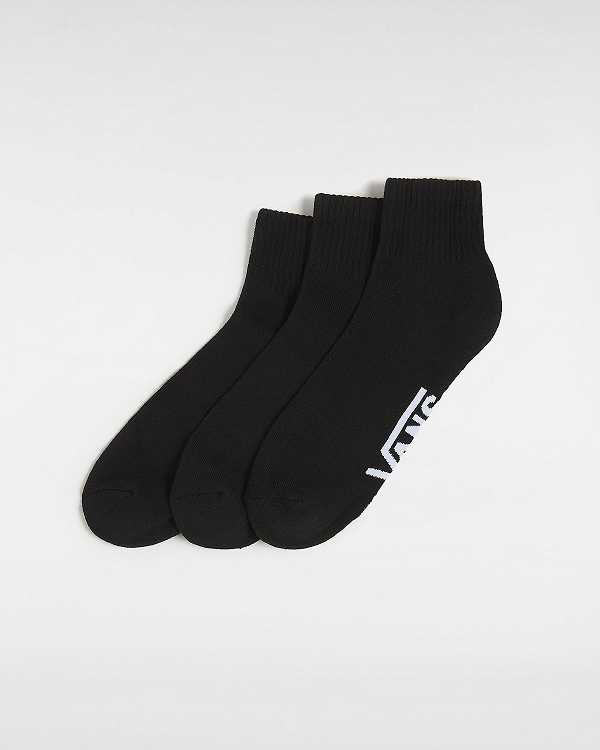 Unisex Vans Classic Ankle (3 Pair) Socks Black Malaysia | VN2045961