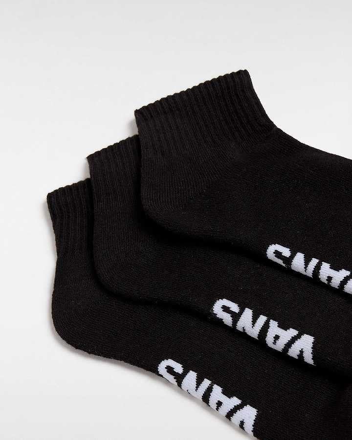 Unisex Vans Classic Ankle (3 Pair) Socks Black Malaysia | VN2045961