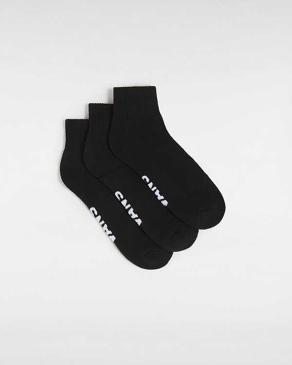 Unisex Vans Classic Ankle (3 Pair) Socks Black Malaysia | VN2045961