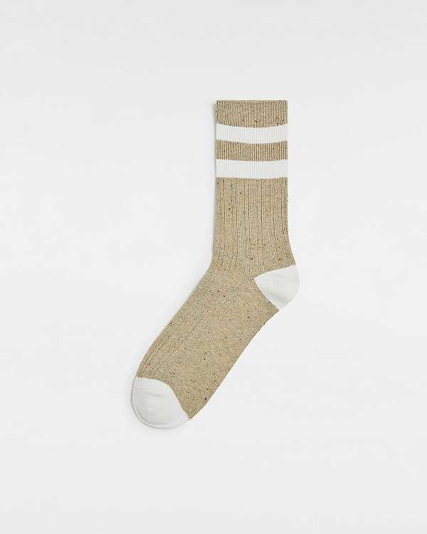 Unisex Vans Classic Crew (1 Pair) Socks Beige Malaysia | VN0437156