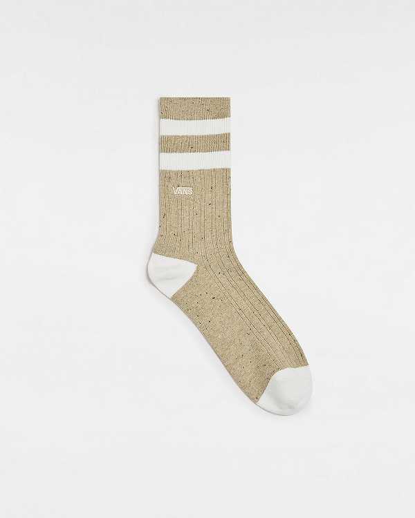 Unisex Vans Classic Crew (1 Pair) Socks Beige Malaysia | VN0437156