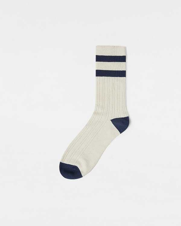 Unisex Vans Classic Crew (1 Pair) Socks White Malaysia | VN3847029