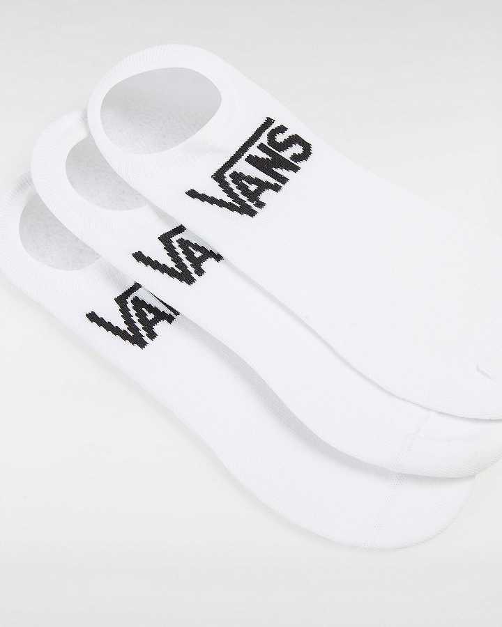 Unisex Vans Classic Kick (3 Pairs) Socks White Malaysia | VN3021495