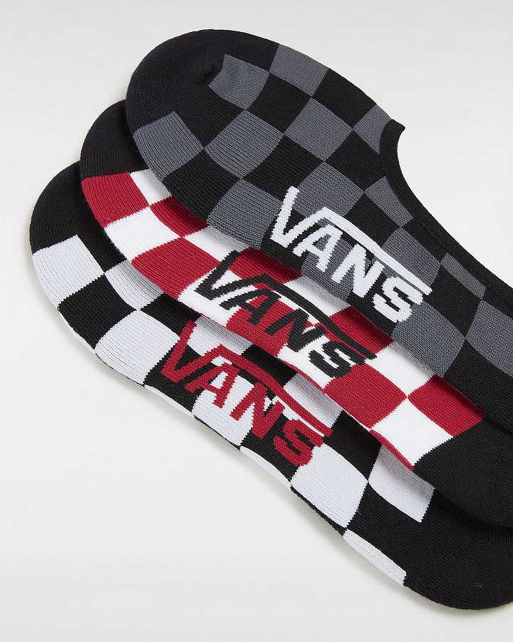 Unisex Vans Classic No Show (3 pairs) Socks White Malaysia | VN4697132