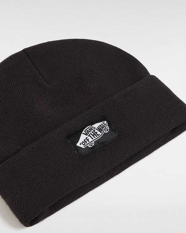 Unisex Vans Classic Tall Cuff Beanie Black Malaysia | VN8209514