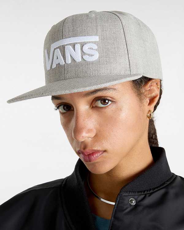 Unisex Vans Drop V Hats Grey Malaysia | VN3154972