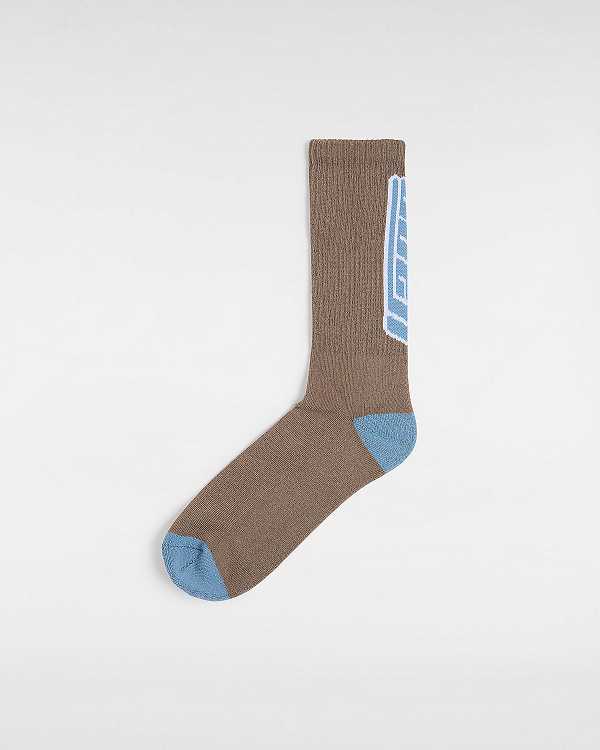 Unisex Vans Faster Crew (1 pair) Socks Brown Malaysia | VN5731968