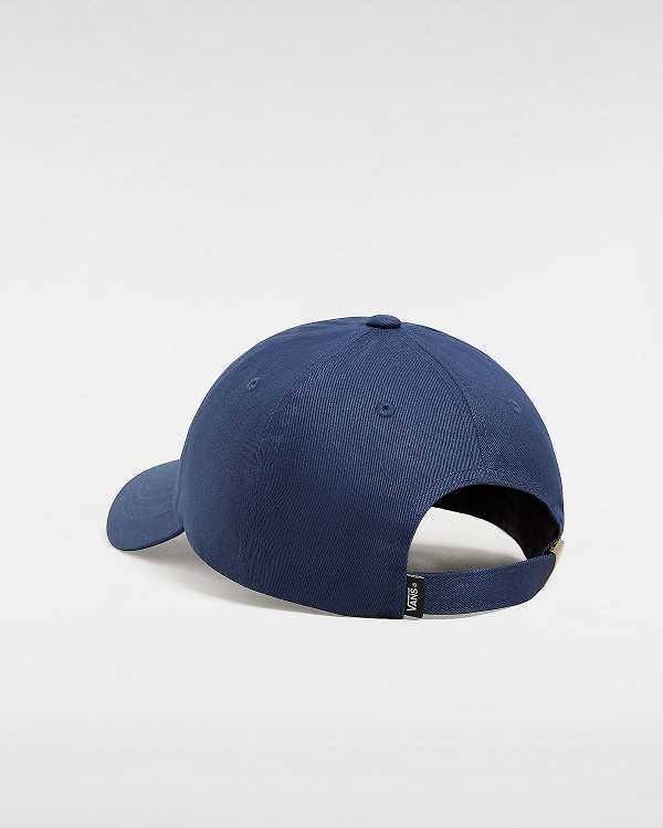 Unisex Vans Half Box Curved Bill Jockey Hats Blue Malaysia | VN8465173