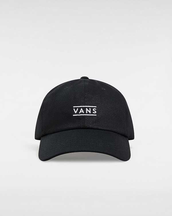 Unisex Vans Half Box Curved Bill Jockey Hats Black Malaysia | VN9058176