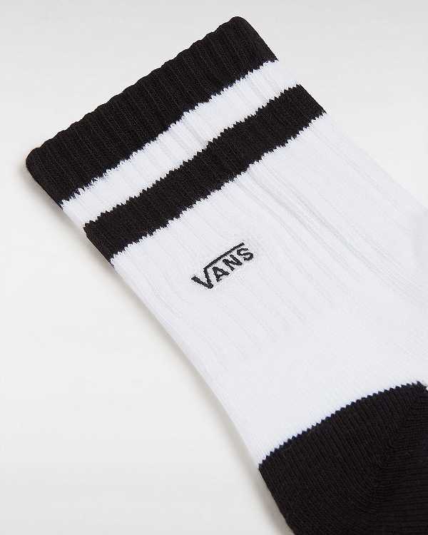 Unisex Vans Half Crew (1 Pair) Socks White Malaysia | VN3751289