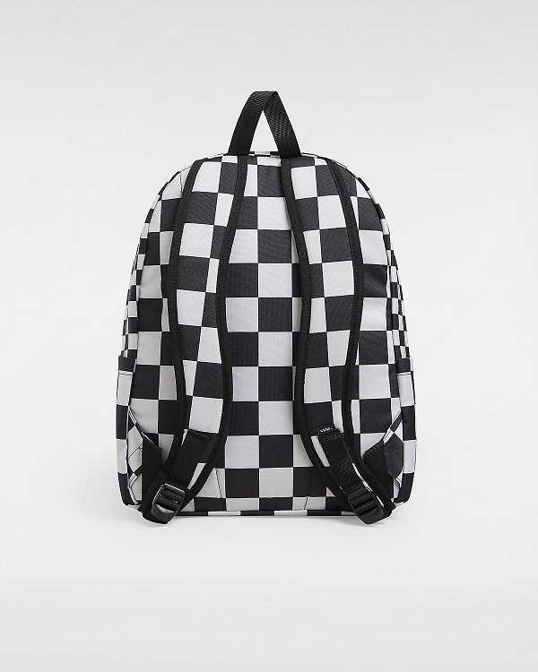 Unisex Vans Old Skool Check Backpacks Black Malaysia | VN5640813