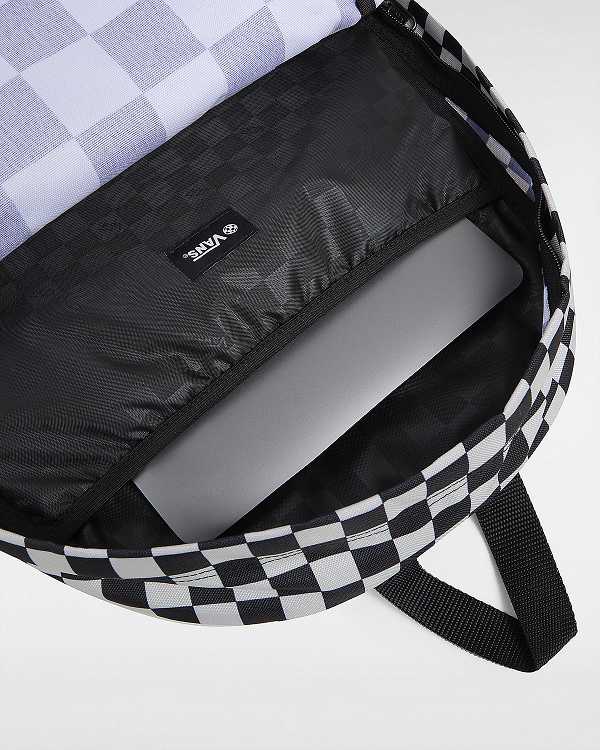 Unisex Vans Old Skool Check Backpacks Black Malaysia | VN5640813