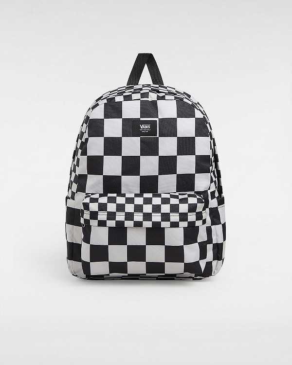 Unisex Vans Old Skool Check Backpacks Black Malaysia | VN5640813