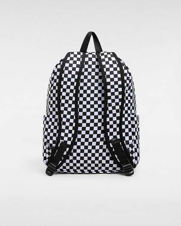 Unisex Vans Old Skool Check Backpacks Black Malaysia | VN5980261