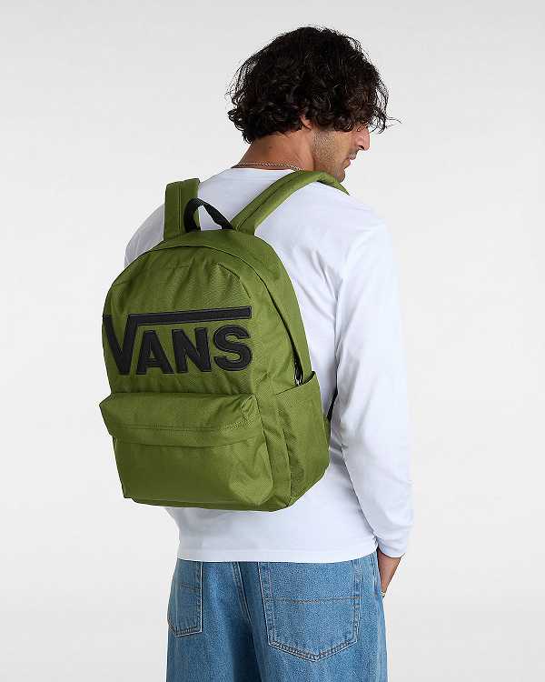 Unisex Vans Old Skool Drop V Backpacks Green Malaysia | VN5476201