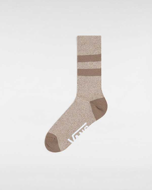 Unisex Vans Original Crew (1 Pair) Socks Brown Malaysia | VN3280764