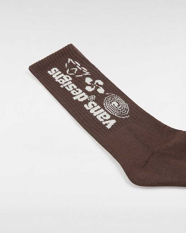 Unisex Vans Pursuit Crew (1 Pair) Socks Brown Malaysia | VN6813472