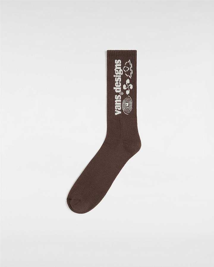 Unisex Vans Pursuit Crew (1 Pair) Socks Brown Malaysia | VN6813472