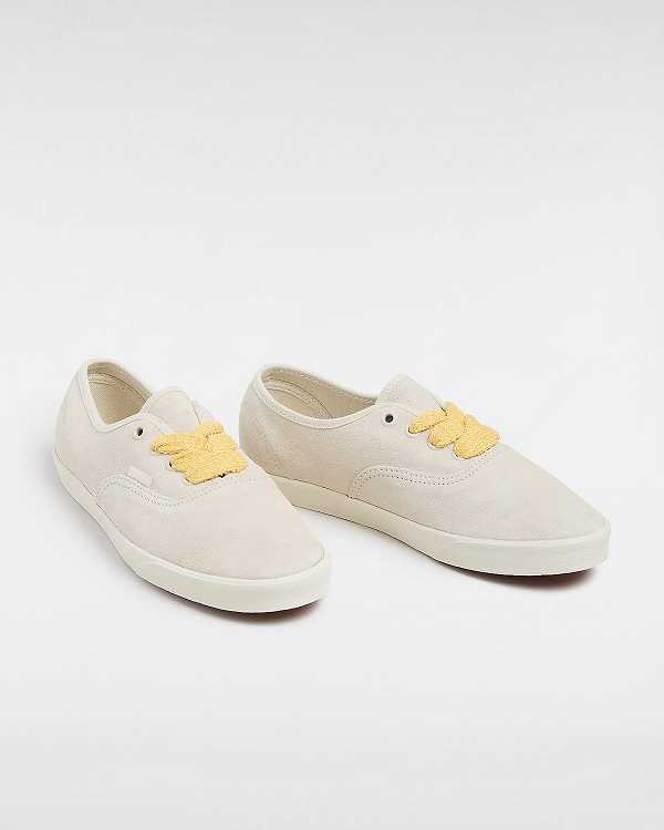 Women Vans Authentic Lowpro Sneakers Beige Malaysia | VN8625197