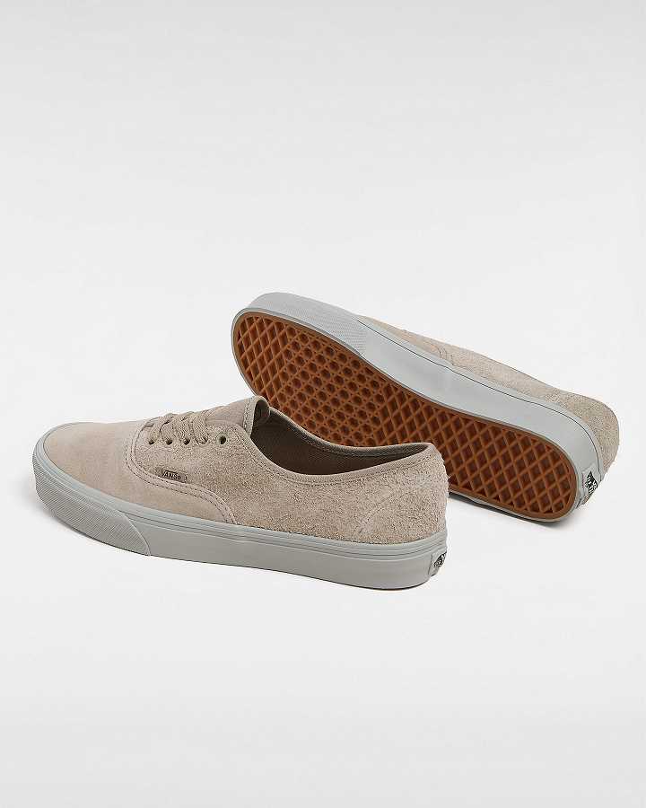 Women Vans Authentic Suede Mix Sneakers Beige Malaysia | VN3726542