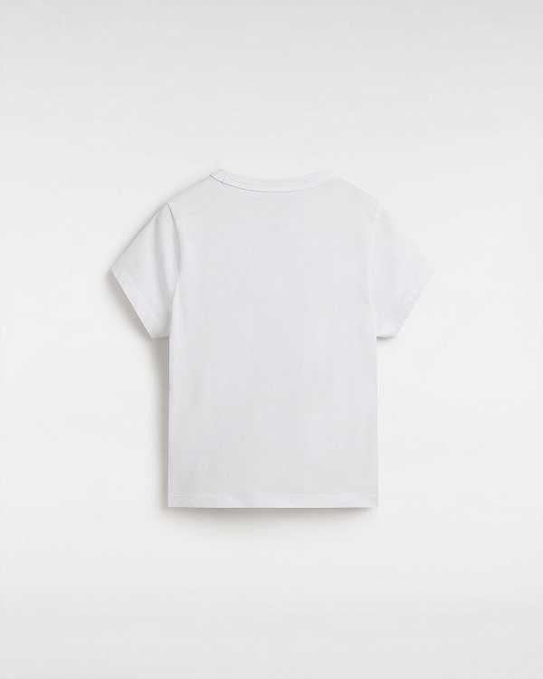 Women Vans Basic mini T Shirts White Malaysia | VN4839026