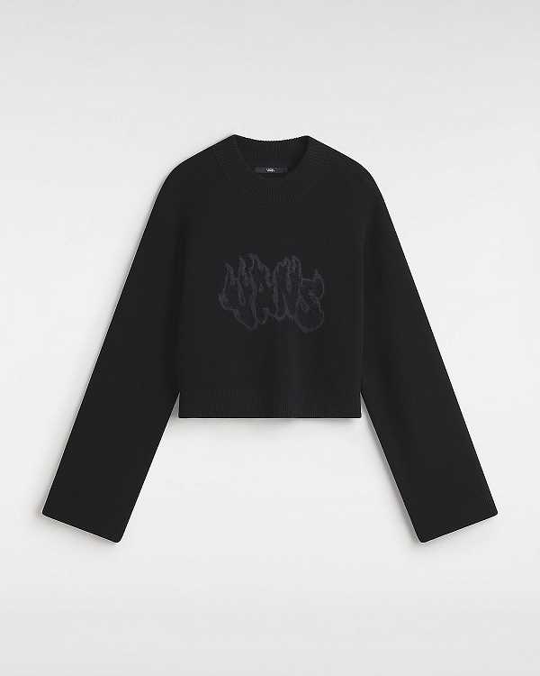 Women Vans Cammile Graphic Sweatshirt Black Malaysia | VN7095148