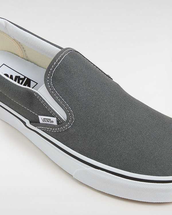 Women Vans Canvas Classic Slip On Shoes Grey Malaysia | VN5374168