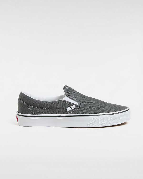 Women Vans Canvas Classic Slip On Shoes Grey Malaysia | VN5374168