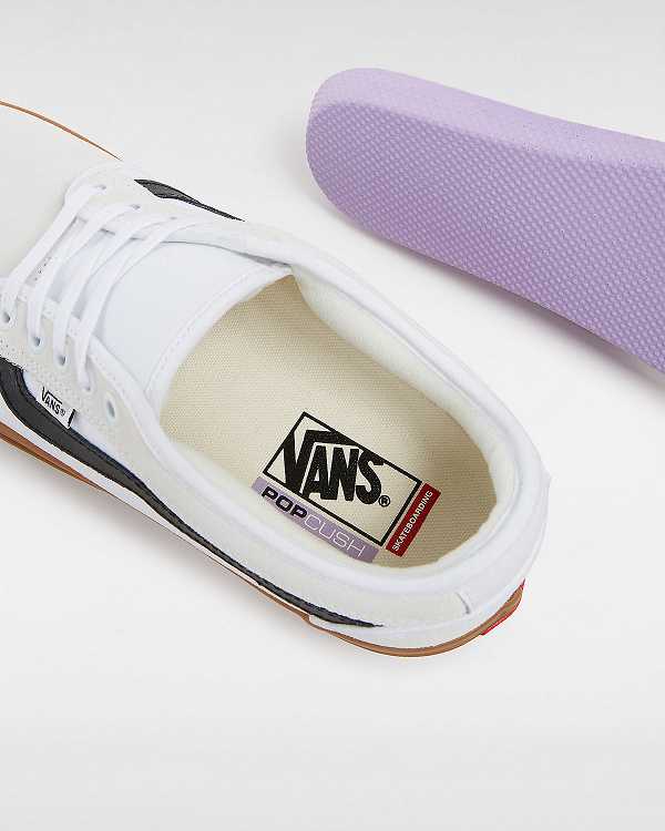 Women Vans Chukka Low Sidestripe Skate Shoes White Malaysia | VN6723815