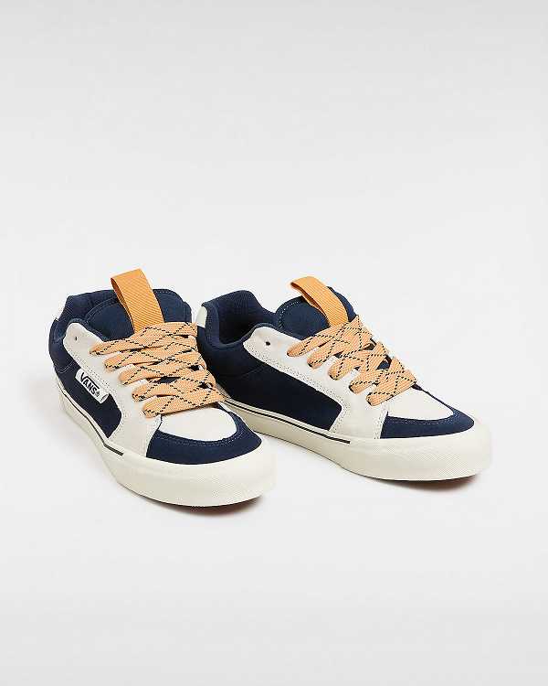 Women Vans Chukka Push Sneakers Blue / White Malaysia | VN9752106