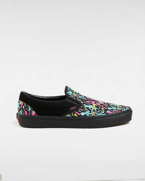 Women Vans Classic Slip On Shoes Black Malaysia | VN2136407