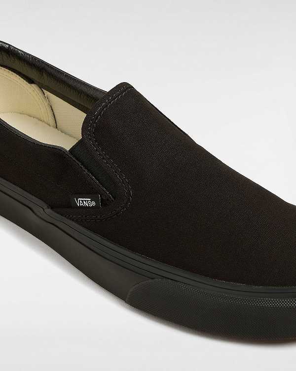 Women Vans Classic Slip On Shoes Black Malaysia | VN6490758