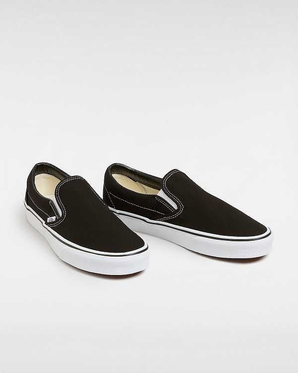 Women Vans Classic Slip On Shoes Black Malaysia | VN2805379