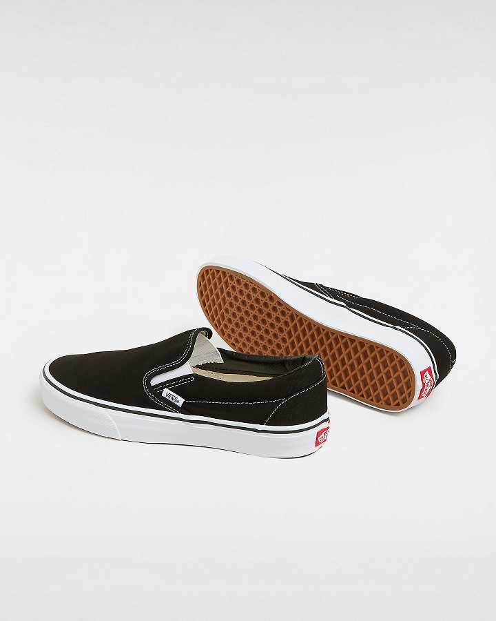 Women Vans Classic Slip On Shoes Black Malaysia | VN2805379