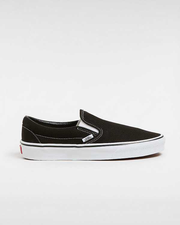 Women Vans Classic Slip On Shoes Black Malaysia | VN2805379