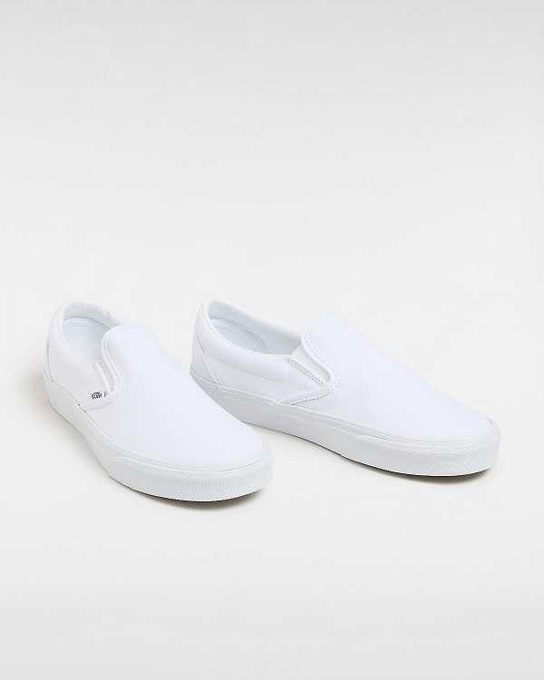 Women Vans Classic Slip On Shoes White Malaysia | VN7916408