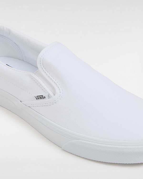 Women Vans Classic Slip On Shoes White Malaysia | VN7916408