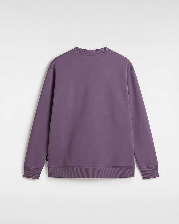 Women Vans Classic V Boyfriend Fit Crew Sweatshirt Purple Malaysia | VN5021348