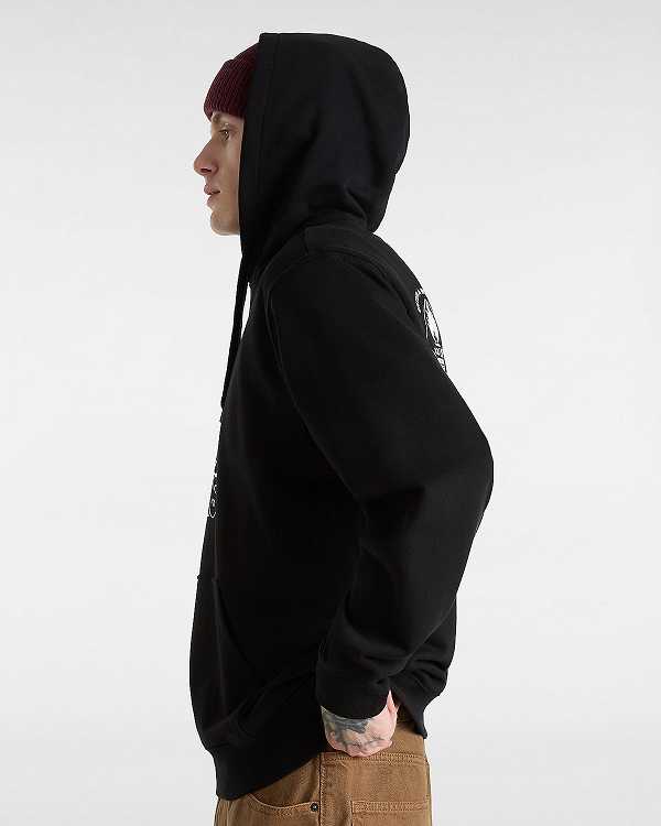 Women Vans Crazy Eddy 66 Loose Hoodie Black Malaysia | VN5147209