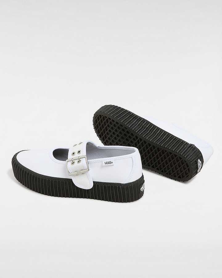 Women Vans Creeper Mary Janes White Malaysia | VN7491265