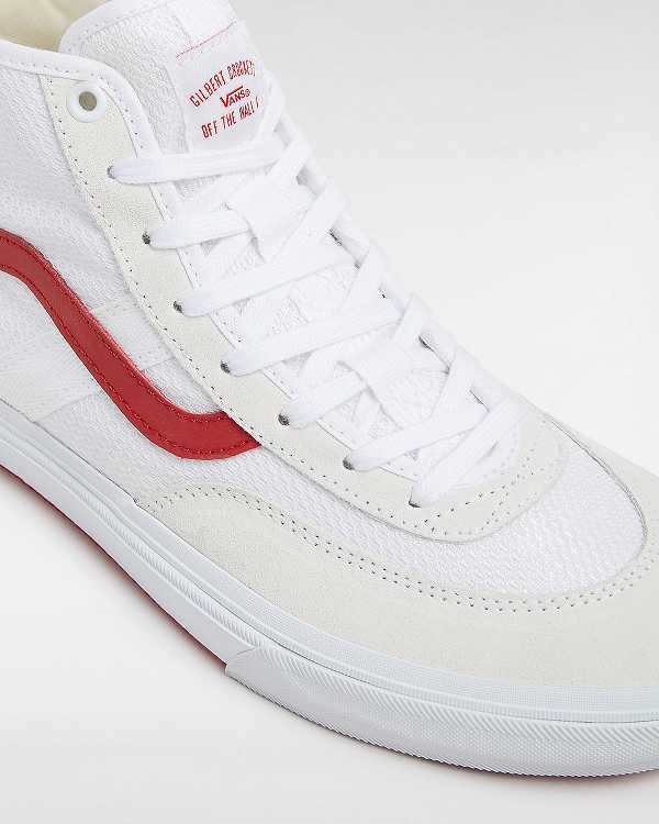 Women Vans Crockett High Skate Shoes White / Beige Malaysia | VN5109876