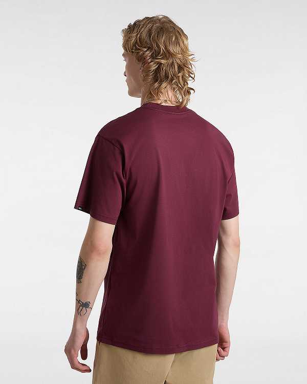 Women Vans Essential Loose T Shirts Burgundy Malaysia | VN9184320