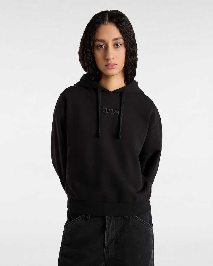 Women Vans Essential Relaxed Fit Hoodie Black Malaysia | VN6281094