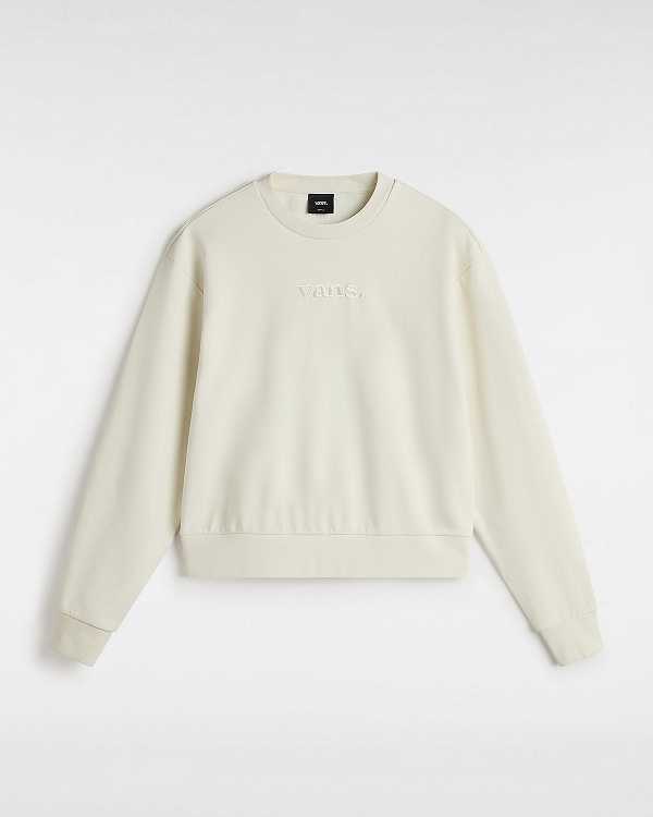 Women Vans Essential Relaxed Fit Sweatshirt White Malaysia | VN8013264