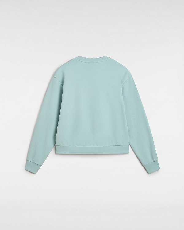 Women Vans Essential Relaxed Fit Sweatshirt Blue Malaysia | VN3127485