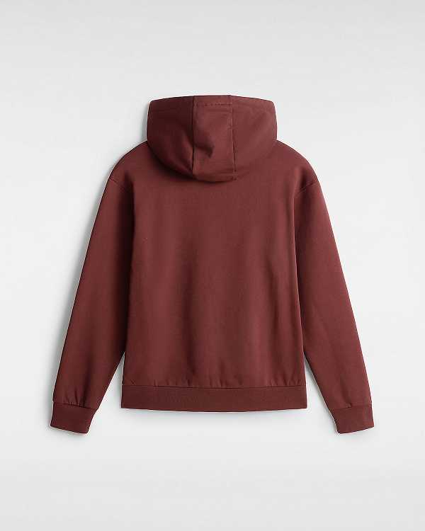 Women Vans Essential Relaxed Hoodie Brown Malaysia | VN2507618