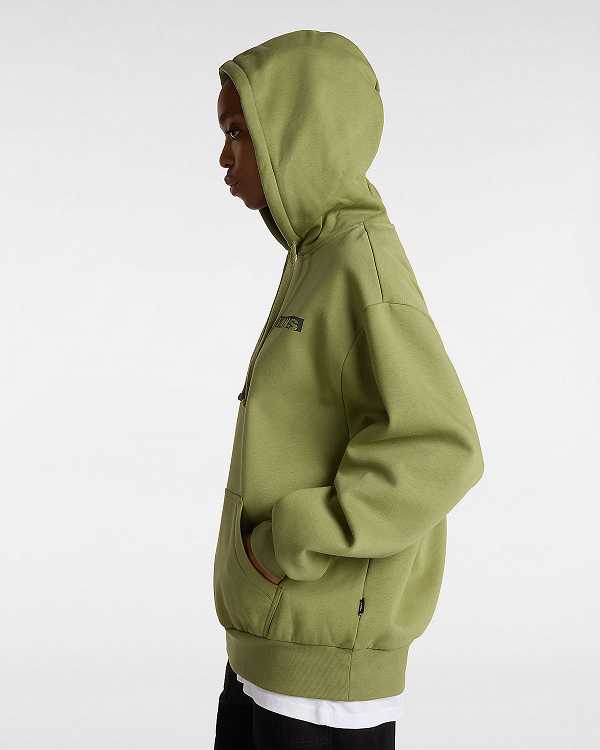 Women Vans Firemade Bloussant Hoodie Green Malaysia | VN4962853